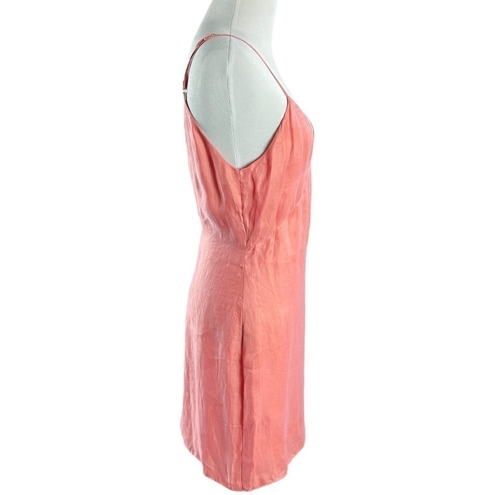 Zara Fillsens Slip Dress in Pink Peach Pearlescent 
NWT V Back Blogger Fav Small - Picture 9 of 14